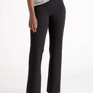 Quince Ultra-Stretch Ponte Bootcut Pant Black XL Regular